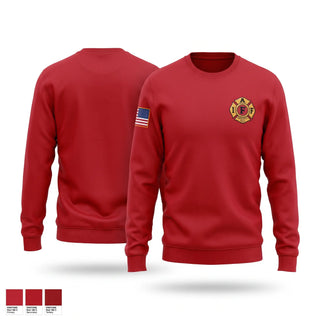 Crew Neck Sweatshirt, Kaukauna Professional Firefighters Local 1594, Fire Department, Teamtime, Team time, sublimation, custom sports apparel, team uniforms, spirit wear, spiritwear, sports uniforms, custom shirts, team store, custom team store, fundraiser sports, apparel fundraiser