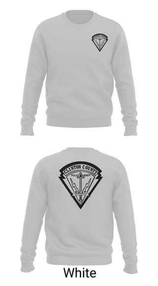 Crew Neck Sweatshirt, Clinton County SWAT, Police, Teamtime, Team time, sublimation, custom sports apparel, team uniforms, spirit wear, spiritwear, sports uniforms, custom shirts, team store, custom team store, fundraiser sports, apparel fundraiser