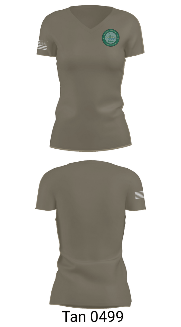 Womens Short Sleeve Vneck Shirt, Det 158, Air Force, Teamtime, Team time, sublimation, custom sports apparel, team uniforms, spirit wear, spiritwear, sports uniforms, custom shirts, team store, custom team store, fundraiser sports, apparel fundraiser