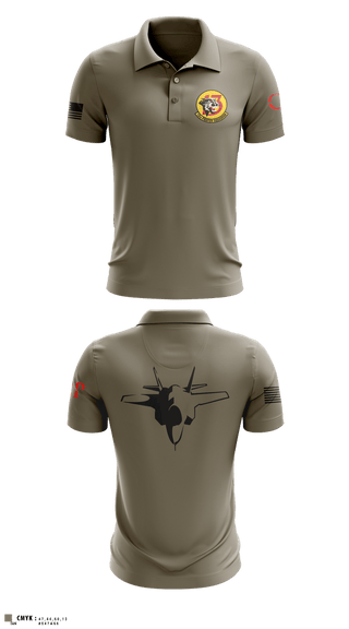 Short Sleeve Performance Polo, 13th Fighter Squadron, Air Force, Teamtime, Team time, sublimation, custom sports apparel, team uniforms, spirit wear, spiritwear, sports uniforms, custom shirts, team store, custom team store, fundraiser sports, apparel fundraiser