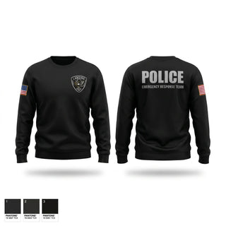 Crew Neck Sweatshirt, Lansing Emergency Response Team, Police, Teamtime, Team time, sublimation, custom sports apparel, team uniforms, spirit wear, spiritwear, sports uniforms, custom shirts, team store, custom team store, fundraiser sports, apparel fundraiser