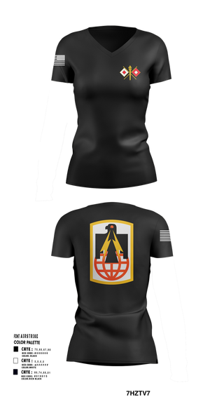 Womens Short Sleeve Vneck Shirt, 57th ESB, , Teamtime, Team time, sublimation, custom sports apparel, team uniforms, spirit wear, spiritwear, sports uniforms, custom shirts, team store, custom team store, fundraiser sports, apparel fundraiser