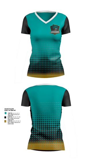 Womens Short Sleeve Vneck Shirt, southeast Jaguars, , Teamtime, Team time, sublimation, custom sports apparel, team uniforms, spirit wear, spiritwear, sports uniforms, custom shirts, team store, custom team store, fundraiser sports, apparel fundraiser