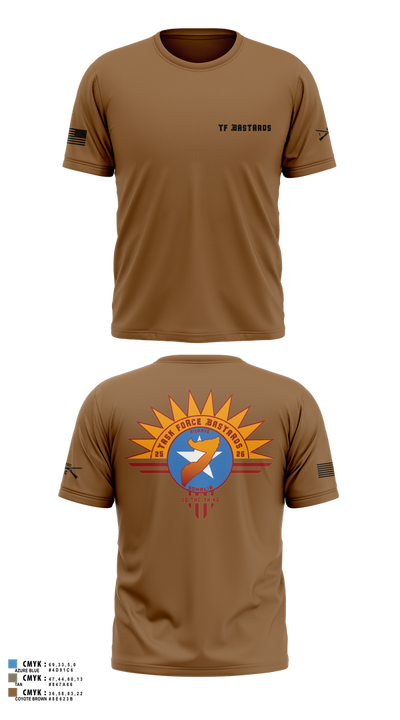 Task Force Bastards 71335130 Old School Cotton Feel Shirt - 7