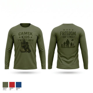 Long Sleeve Performance Shirt, Camel kids, Wrestling, Teamtime, Team time, sublimation, custom sports apparel, team uniforms, spirit wear, spiritwear, sports uniforms, custom shirts, team store, custom team store, fundraiser sports, apparel fundraiser