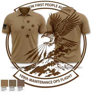 Short Sleeve Performance Polo, 109th MOF, Air Force, Teamtime, Team time, sublimation, custom sports apparel, team uniforms, spirit wear, spiritwear, sports uniforms, custom shirts, team store, custom team store, fundraiser sports, apparel fundraiser