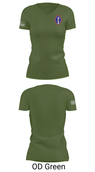 Womens Short Sleeve Vneck Shirt, 100 Battalion 442 Infantry, Army, Teamtime, Team time, sublimation, custom sports apparel, team uniforms, spirit wear, spiritwear, sports uniforms, custom shirts, team store, custom team store, fundraiser sports, apparel fundraiser