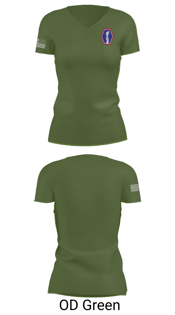 Womens Short Sleeve Vneck Shirt, 100 Battalion 442 Infantry, Army, Teamtime, Team time, sublimation, custom sports apparel, team uniforms, spirit wear, spiritwear, sports uniforms, custom shirts, team store, custom team store, fundraiser sports, apparel fundraiser