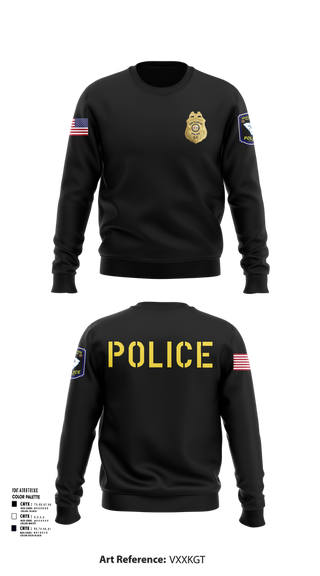 Crew Neck Sweatshirt, New Ellenton Police Department, Police, Teamtime, Team time, sublimation, custom sports apparel, team uniforms, spirit wear, spiritwear, sports uniforms, custom shirts, team store, custom team store, fundraiser sports, apparel fundraiser