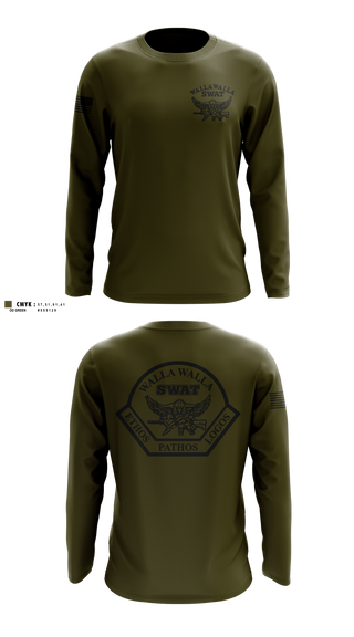 Long Sleeve Performance Shirt, Walla Walla Regional SWAT, Police, Teamtime, Team time, sublimation, custom sports apparel, team uniforms, spirit wear, spiritwear, sports uniforms, custom shirts, team store, custom team store, fundraiser sports, apparel fundraiser