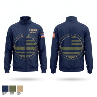 Windbreaker, BSUPD K9 Unit, Police, Teamtime, Team time, sublimation, custom sports apparel, team uniforms, spirit wear, spiritwear, sports uniforms, custom shirts, team store, custom team store, fundraiser sports, apparel fundraiser