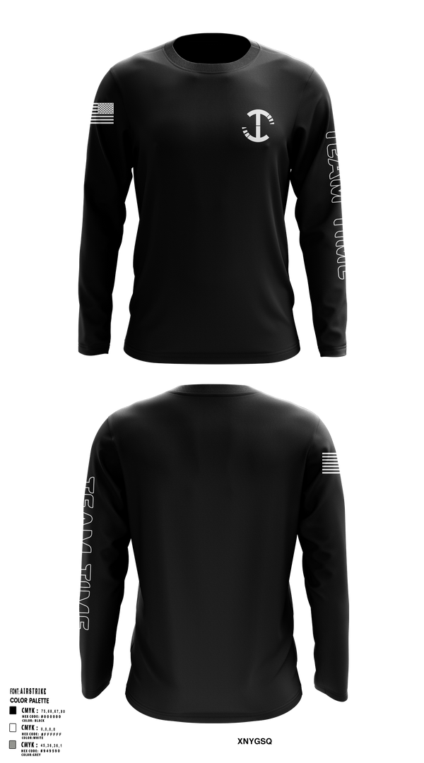 TeamTime Official Store 3174786 Long Sleeve Performance Shirt - 1