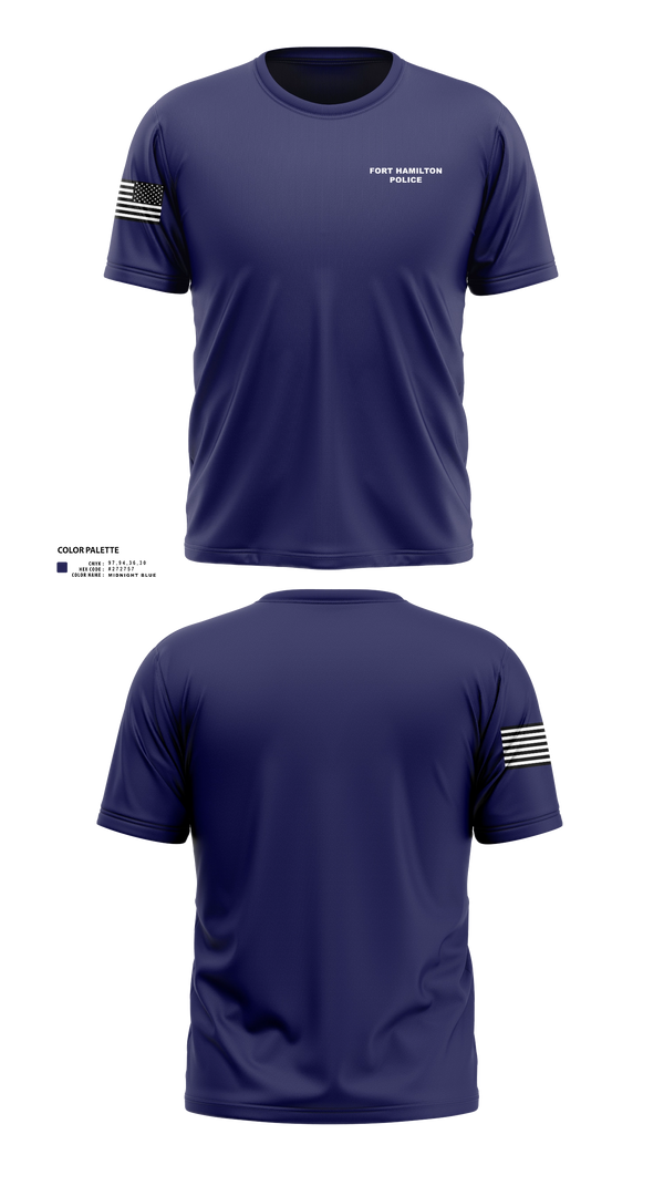 Old School Cotton Feel Shirt, Fort Hamilton Police, Police, Teamtime, Team time, sublimation, custom sports apparel, team uniforms, spirit wear, spiritwear, sports uniforms, custom shirts, team store, custom team store, fundraiser sports, apparel fundraiser