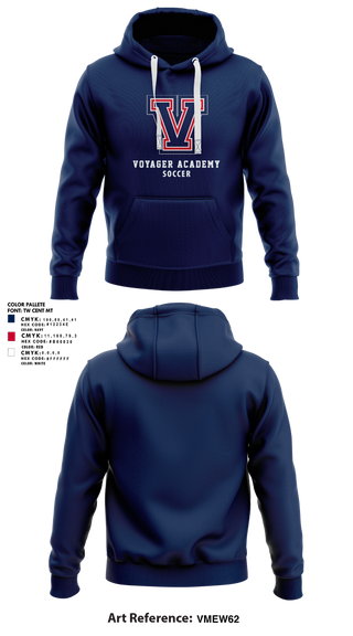 Hoodie, Voyager Academy Men's Soccer, Men's Soccer, Teamtime, Team time, sublimation, custom sports apparel, team uniforms, spirit wear, spiritwear, sports uniforms, custom shirts, team store, custom team store, fundraiser sports, apparel fundraiser
