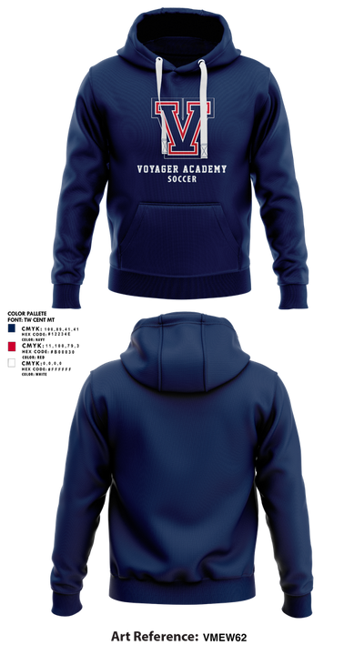 Voyager Academy Men's Soccer 90552499 Hoodie - 1