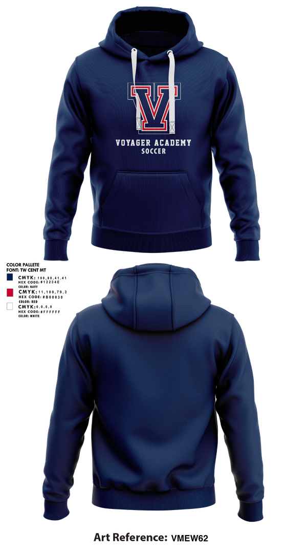 Hoodie, Voyager Academy Men's Soccer, Men's Soccer, Teamtime, Team time, sublimation, custom sports apparel, team uniforms, spirit wear, spiritwear, sports uniforms, custom shirts, team store, custom team store, fundraiser sports, apparel fundraiser