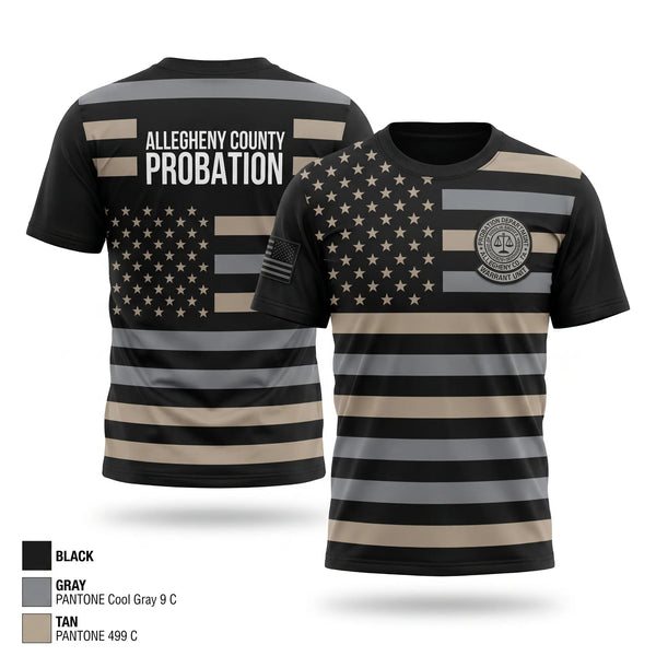 Old School Cotton Feel Shirt, Allegheny County Juvenile Probation Warrant Unit, Police, Teamtime, Team time, sublimation, custom sports apparel, team uniforms, spirit wear, spiritwear, sports uniforms, custom shirts, team store, custom team store, fundraiser sports, apparel fundraiser