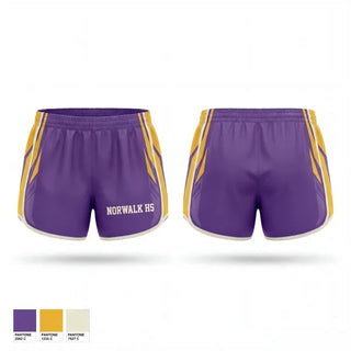 Womens Shorts, Norwalk HS, , Teamtime, Team time, sublimation, custom sports apparel, team uniforms, spirit wear, spiritwear, sports uniforms, custom shirts, team store, custom team store, fundraiser sports, apparel fundraiser