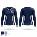 Paris Junior High 97559365 Women's Long Sleeve V-neck Shirt - 1