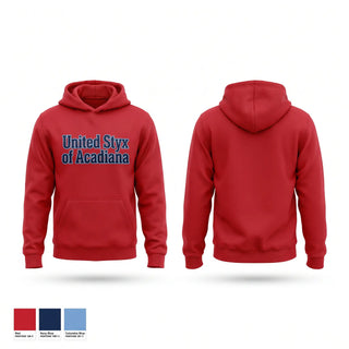 Hoodie, United Styx of Acadiana, Baseball, Teamtime, Team time, sublimation, custom sports apparel, team uniforms, spirit wear, spiritwear, sports uniforms, custom shirts, team store, custom team store, fundraiser sports, apparel fundraiser