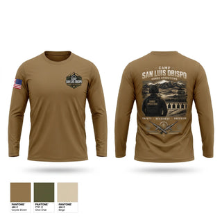 Long Sleeve Performance Shirt, Camp San Luis Obispo Range Operations, Army, Teamtime, Team time, sublimation, custom sports apparel, team uniforms, spirit wear, spiritwear, sports uniforms, custom shirts, team store, custom team store, fundraiser sports, apparel fundraiser