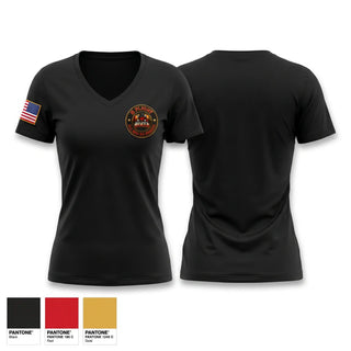 Womens Short Sleeve Vneck Shirt, 364 RCS B Flight, Air Force, Teamtime, Team time, sublimation, custom sports apparel, team uniforms, spirit wear, spiritwear, sports uniforms, custom shirts, team store, custom team store, fundraiser sports, apparel fundraiser