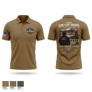 Short Sleeve Performance Polo, Camp San Luis Obispo Range Operations, Army, Teamtime, Team time, sublimation, custom sports apparel, team uniforms, spirit wear, spiritwear, sports uniforms, custom shirts, team store, custom team store, fundraiser sports, apparel fundraiser