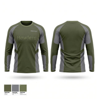 Long Sleeve Performance Shirt, Howlers, Baseball, Teamtime, Team time, sublimation, custom sports apparel, team uniforms, spirit wear, spiritwear, sports uniforms, custom shirts, team store, custom team store, fundraiser sports, apparel fundraiser