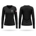 Clark DB Women's Long Sleeve V-neck Shirt - 1