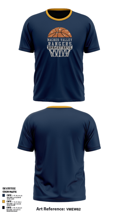 Naches Valley Ranger Basketball Short Sleeve Performance Shirt - 2