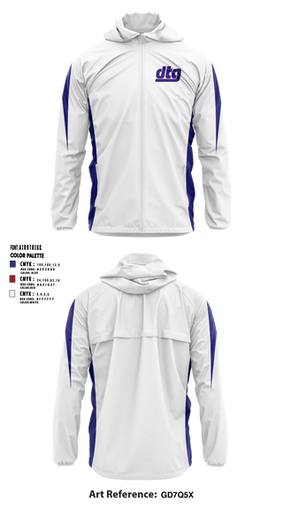 Downtown Giants Youth Football & Basketball 68980247 Windbreaker - 6