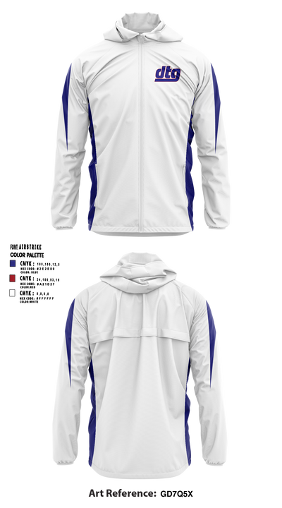 Downtown Giants Youth Football & Basketball 68980247 Windbreaker - 6