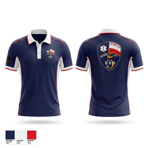 Short Sleeve Performance Polo, Crosby EMS, EMS/EMT, Teamtime, Team time, sublimation, custom sports apparel, team uniforms, spirit wear, spiritwear, sports uniforms, custom shirts, team store, custom team store, fundraiser sports, apparel fundraiser