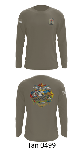 Long Sleeve Performance Shirt, OZS-Española, National Guard, Teamtime, Team time, sublimation, custom sports apparel, team uniforms, spirit wear, spiritwear, sports uniforms, custom shirts, team store, custom team store, fundraiser sports, apparel fundraiser