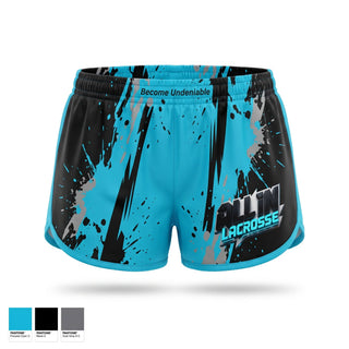 Womens Shorts, ALLIN LACROSSE, Women's Lacrosse, Teamtime, Team time, sublimation, custom sports apparel, team uniforms, spirit wear, spiritwear, sports uniforms, custom shirts, team store, custom team store, fundraiser sports, apparel fundraiser