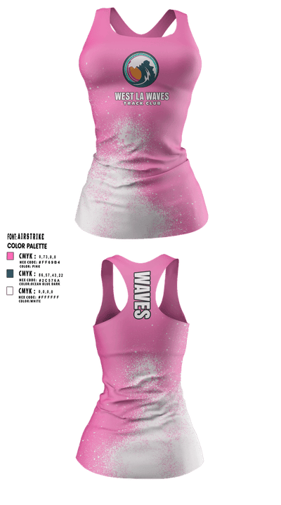 West LA Waves 71978051 Women's Track Singlet - 6