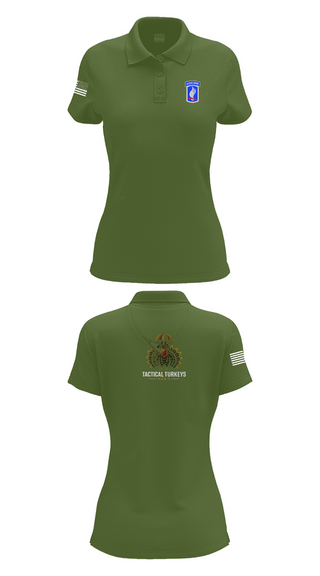 Womens Short Sleeve Performance Polo, OAS-X, Army, Teamtime, Team time, sublimation, custom sports apparel, team uniforms, spirit wear, spiritwear, sports uniforms, custom shirts, team store, custom team store, fundraiser sports, apparel fundraiser