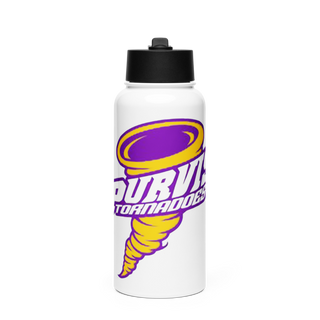 Purvis Middle School Cheer 34526657 Stainless Steel Water Bottle with a Straw Lid