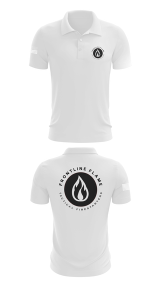 Short Sleeve Performance Polo, Frontline Flames, , Teamtime, Team time, sublimation, custom sports apparel, team uniforms, spirit wear, spiritwear, sports uniforms, custom shirts, team store, custom team store, fundraiser sports, apparel fundraiser