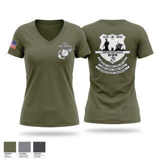 Womens Short Sleeve Vneck Shirt, 2nd Battalion, 25th Marines, Marines, Teamtime, Team time, sublimation, custom sports apparel, team uniforms, spirit wear, spiritwear, sports uniforms, custom shirts, team store, custom team store, fundraiser sports, apparel fundraiser