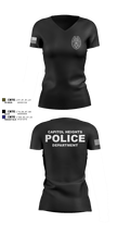 Capitol Heights Police Dept. 66075922 Women's Short Sleeve V-neck Shirt - 6