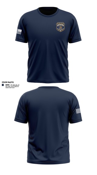 Short Sleeve Performance Shirt, Ellicottville Police Department, Police, Teamtime, Team time, sublimation, custom sports apparel, team uniforms, spirit wear, spiritwear, sports uniforms, custom shirts, team store, custom team store, fundraiser sports, apparel fundraiser