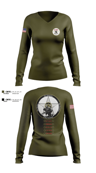 Womens Long Sleeve Vneck Shirt, Shawnee Fire District, Fire Department, Teamtime, Team time, sublimation, custom sports apparel, team uniforms, spirit wear, spiritwear, sports uniforms, custom shirts, team store, custom team store, fundraiser sports, apparel fundraiser