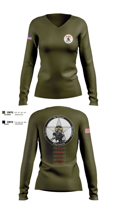 Shawnee Fire District 96623811 Women's Long Sleeve V-neck Shirt - 4