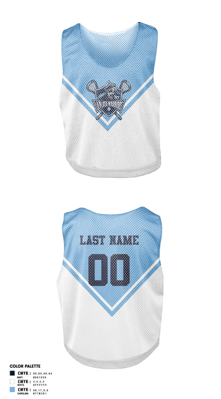 Womens Lacrosse Pinnie, La Plata Warriors, Women's Lacrosse, Teamtime, Team time, sublimation, custom sports apparel, team uniforms, spirit wear, spiritwear, sports uniforms, custom shirts, team store, custom team store, fundraiser sports, apparel fundraiser