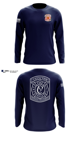 Long Sleeve Performance Shirt, Cecilton Volunteer Fire Company, Fire Department, Teamtime, Team time, sublimation, custom sports apparel, team uniforms, spirit wear, spiritwear, sports uniforms, custom shirts, team store, custom team store, fundraiser sports, apparel fundraiser