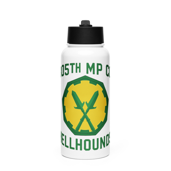 805th military police company 28927208 Stainless Steel Water Bottle with a Straw Lid