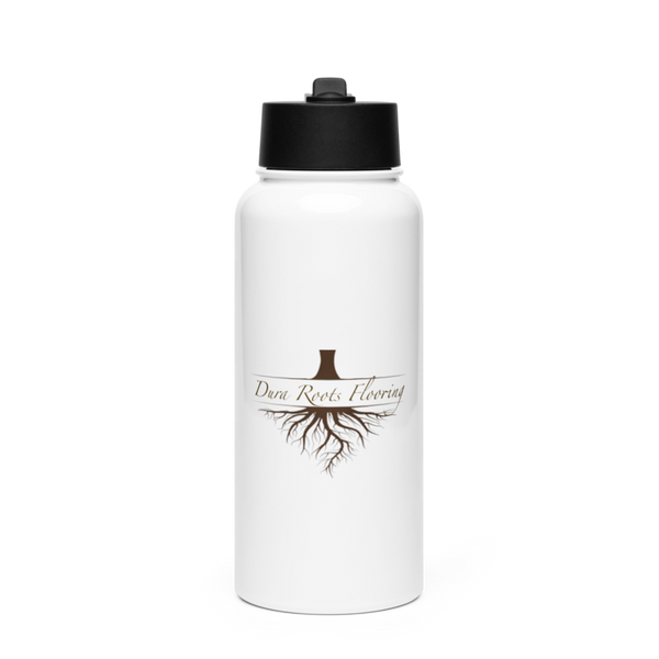 Dura Roots Flooring Inc. 60452133 Stainless Steel Water Bottle with a Straw Lid