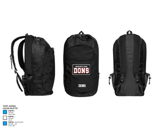 Gear Bag, DONS, Wrestling, Teamtime, Team time, sublimation, custom sports apparel, team uniforms, spirit wear, spiritwear, sports uniforms, custom shirts, team store, custom team store, fundraiser sports, apparel fundraiser