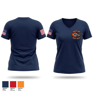 Womens Short Sleeve Vneck Shirt, Augusta fire department, Fire Department, Teamtime, Team time, sublimation, custom sports apparel, team uniforms, spirit wear, spiritwear, sports uniforms, custom shirts, team store, custom team store, fundraiser sports, apparel fundraiser